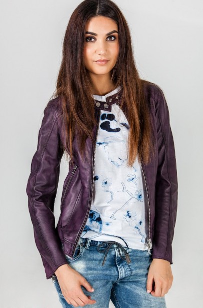 Kožená bunda Diesel L-LORY JACKET Kožená bunda Diesel L-LORY JACKET