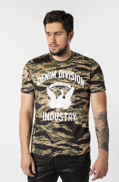 Tričko - Diesel T-JOE-HJ T-SHIRT rôznofarebné Tričko - Diesel T-JOE-HJ T-SHIRT rôznofarebné