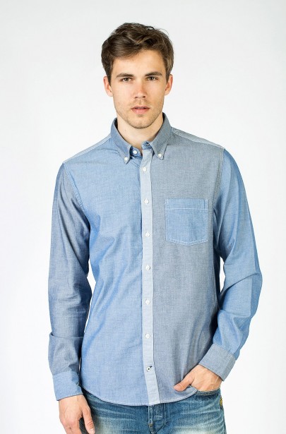 Košeľa - Tommy Hilfiger CHAMBRAY PATCHWORK NF3 Košeľa - Tommy Hilfiger CHAMBRAY PATCHWORK NF3