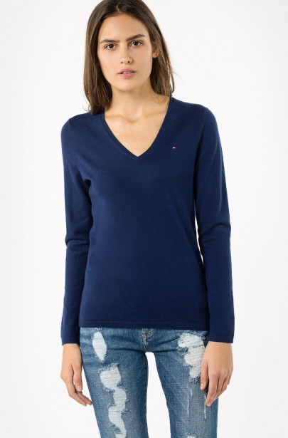 Sveter - Tommy Hilfiger NEW IVY V-NK SWTR Sveter - Tommy Hilfiger NEW IVY V-NK SWTR