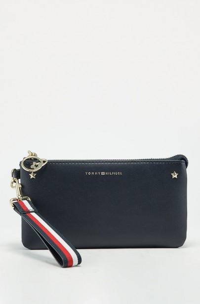 Penaženka - TOMMY HILFIGER CORP STAR LEATHER WA čierna Penaženka - TOMMY HILFIGER CORP STAR LEATHER WA čierna