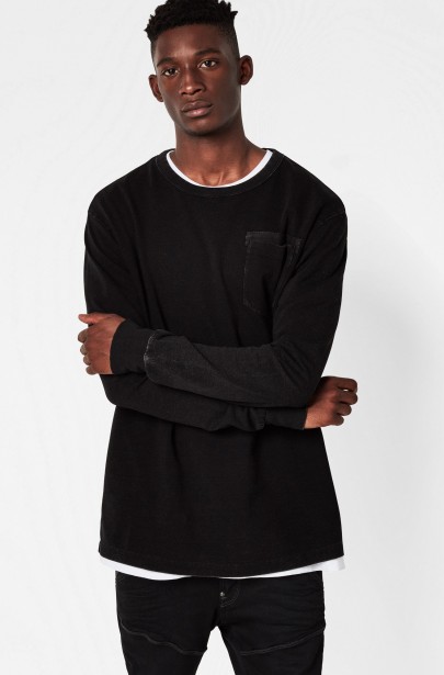 Tričko G-STAR Refft pocket r t l/s Tričko G-STAR Refft pocket r t l/s