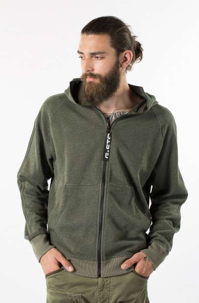 Mikina - G-STAR Strett hooded vest sw l/s Mikina - G-STAR Strett hooded vest sw l/s