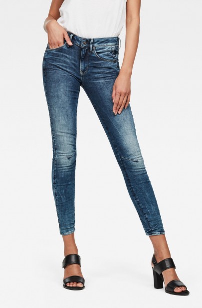Rifle - G-STAR Arc 3D Mid Skinny Wmn modré Rifle - G-STAR Arc 3D Mid Skinny Wmn modré