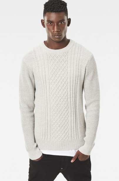 Sveter - G-STAR Affni cable r knit l/s Sveter - G-STAR Affni cable r knit l/s