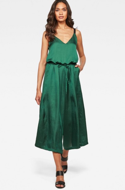 Overal - G-STAR Bristum wide leg 7/8 jumpsuit wmn zelený Overal - G-STAR Bristum wide leg 7/8 jumpsuit wmn zelený
