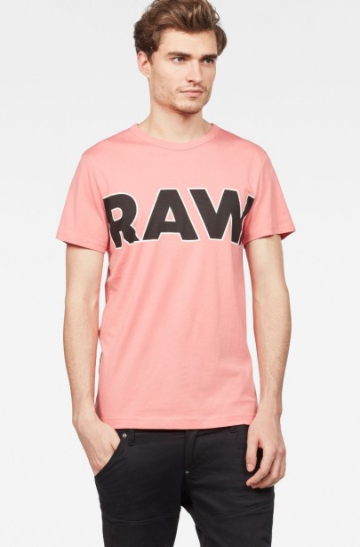 Tričko - G-STAR Fama regular r t s/s ružové Tričko - G-STAR Fama regular r t s/s ružové