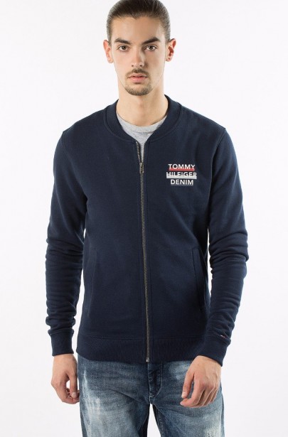 MIKINA - TOMMY HILFIGER THDM BASIC LOGO ZIPTHRU HKNIT 14 MIKINA - TOMMY HILFIGER THDM BASIC LOGO ZIPTHRU HKNIT 14