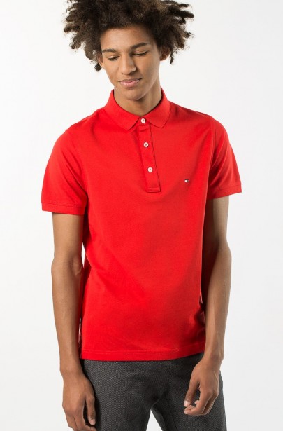 Polo tričko - TOMMY HILFIGER LUXURY PIQUE POLO S/S SF Polo tričko - TOMMY HILFIGER LUXURY PIQUE POLO S/S SF