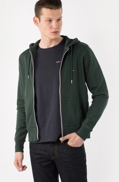 MIKINA - TOMMY HILFIGER BASIC HDD Z-THRU L/S VF MIKINA - TOMMY HILFIGER BASIC HDD Z-THRU L/S VF