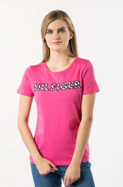 Tričko - TOMMY HILFIGER HILFIGER LETTERING TEE SS Tričko - TOMMY HILFIGER HILFIGER LETTERING TEE SS
