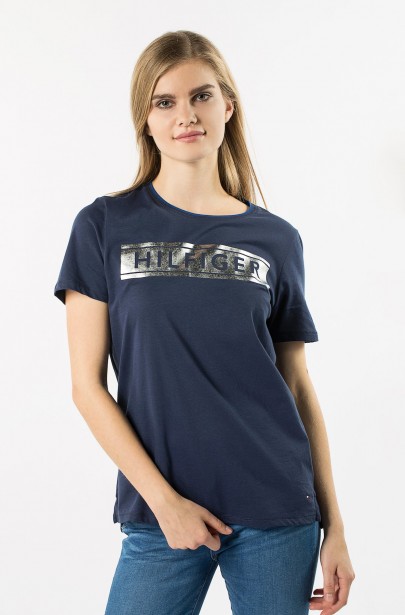 Tričko - TOMMY HILFIGER HILFIGER FOIL PRT TEE SS Tričko - TOMMY HILFIGER HILFIGER FOIL PRT TEE SS