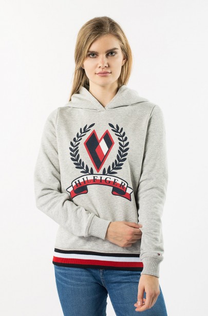 MIKINA - TOMMY HILFIGER TATE HEART HOODIE LS MIKINA - TOMMY HILFIGER TATE HEART HOODIE LS