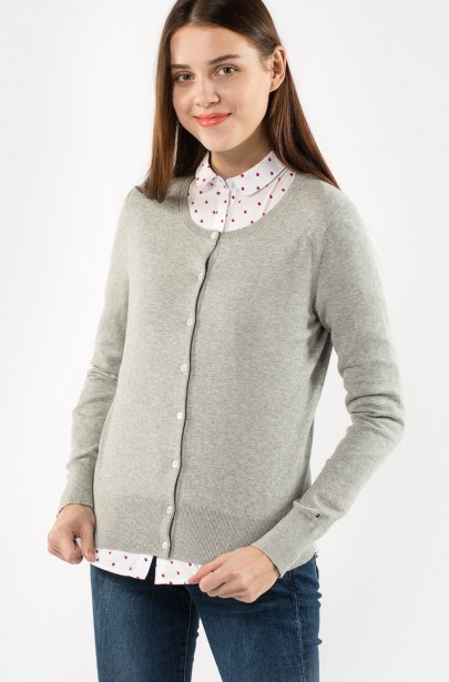 Sveter - TOMMY HILFIGER IVY C-NK CARDI Sveter - TOMMY HILFIGER IVY C-NK CARDI