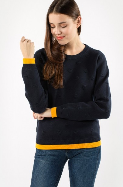 Mikina - TOMMY HILFIGER PARISA JACQUARD SWTR Mikina - TOMMY HILFIGER PARISA JACQUARD SWTR
